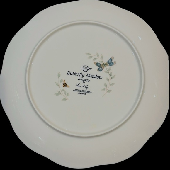 Lenox Butterfly Meadow Dragonfly accent plate. NWT! Very pretty! - Picture 11 of 12